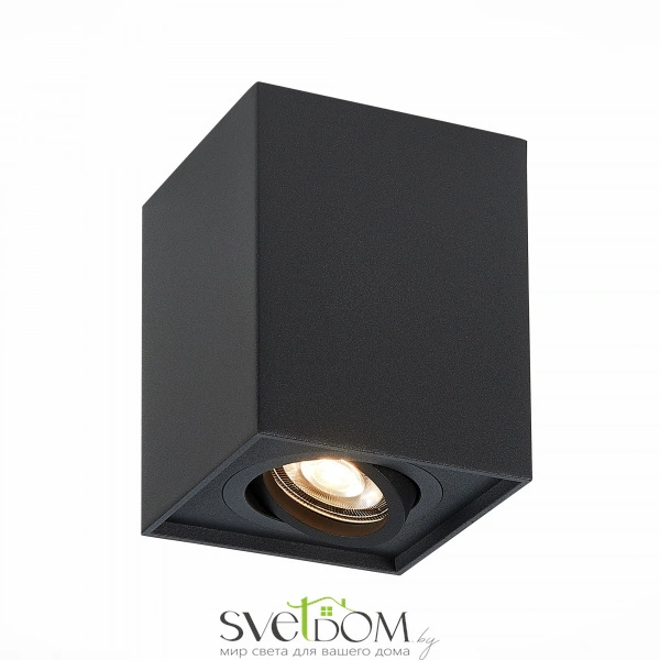 ST109.407.01 Светильник потолочный Черный GU10 1*50W  L100xW100xH123 220V Без ламп Накладные светильники