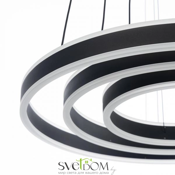 Citilux Дуэт CL719651 LED Люстра подвесная с пультом Чёрная