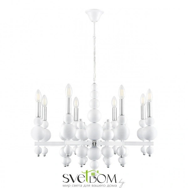 8260/8 MODERNI LN26 126 белый/хром, металл Люстра E14 8*40W 220V NANA