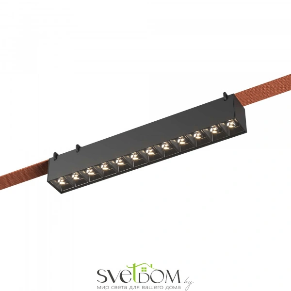 ST455.446.12 Св-к трек. Черный LED 1*12W 4000K 1 050Lm Ra90 24/40 IP20 L323xW40xH45 48V BAND