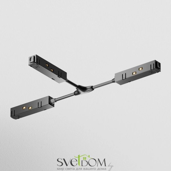 Коннектор питания Т-образный Gravity черный TRA004CWT-22B