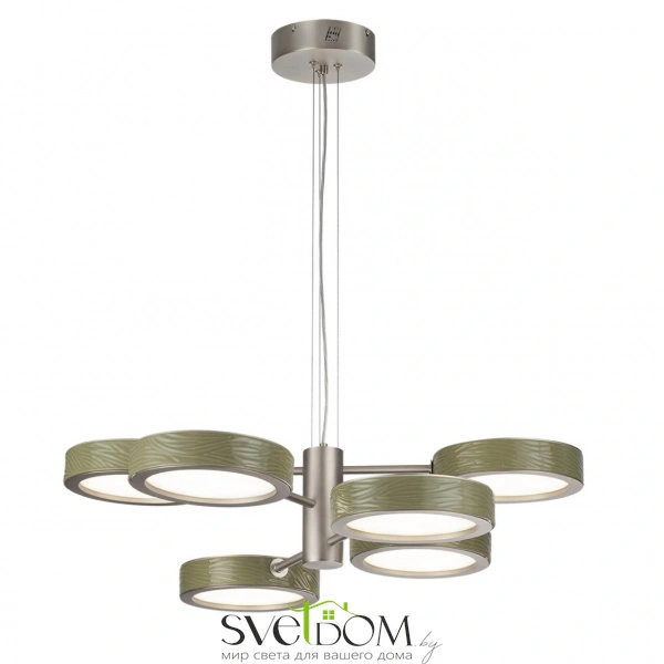 5451/99LA L-VISION  ODL_EX26 зеленый/никель/металл/керамика/акрил Люстра LED 99W  2000К/3000K/4000K. Rivera