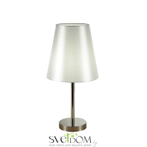 SLE105904-01 Прикроватная лампа Никель/Белый E14 1*40W BELLINO