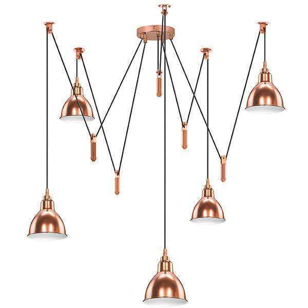 Lightstar 761053 Люстра ACROBATA 5х40W E14 РОЗОВОЕ ЗОЛОТО