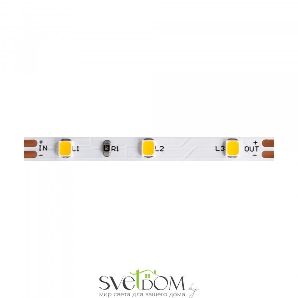 Светодиодная лента 12В 2835 4,8Вт/м 3000K 5м IP20 5мм 20007