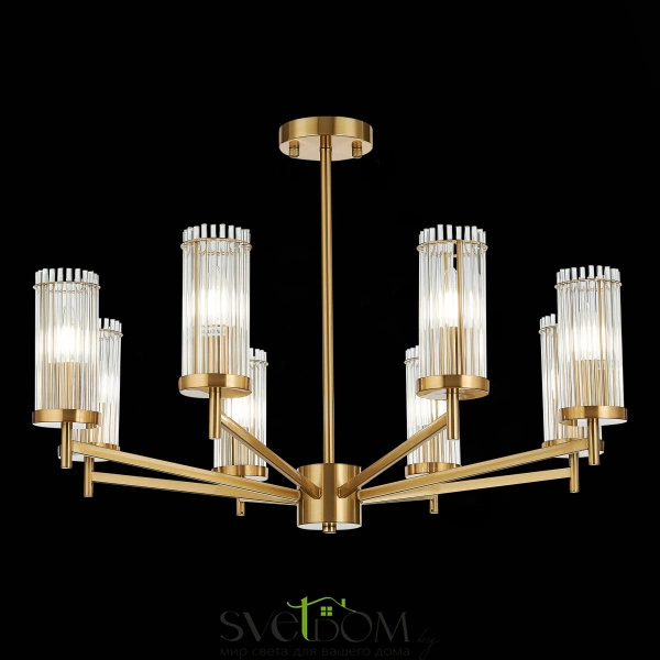 SL1233.302.08 Люстра потолочная ST-Luce Латунь/Прозрачный E14 8*60W BITONTO