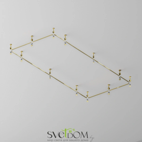 Радиусный коннектор для шинопровода Flarity латунь TRX154-RC80-BS