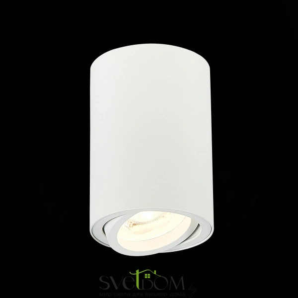 ST108.507.01 Светильник потолочный Белый GU10 1*50W  IP20 D70xH100 220V Без ламп Накладные светильники