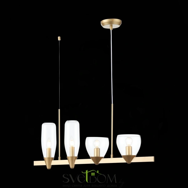 SL1119.203.04 Светильник подвесной ST-Luce Золотистый/Прозрачный E14 4*40W TENERESA