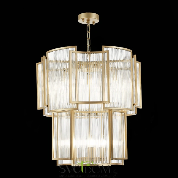 SL1234.203.08 Люстра подвесная ST-Luce Шампань/Прозрачный, Шампань E14 8*60W COSENZA