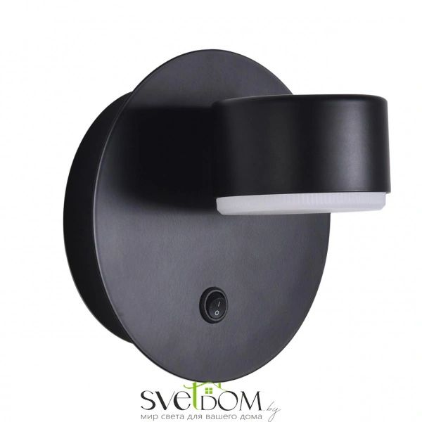 8344/1W COMFI LN26 251 черный, металл Бра GX53 LED 1*7W 220V TORINA