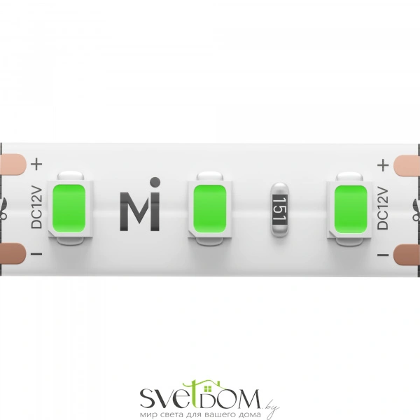 Светодиодная лента Base 12В 2835 9,6Вт/м Green 5м IP 20 201172