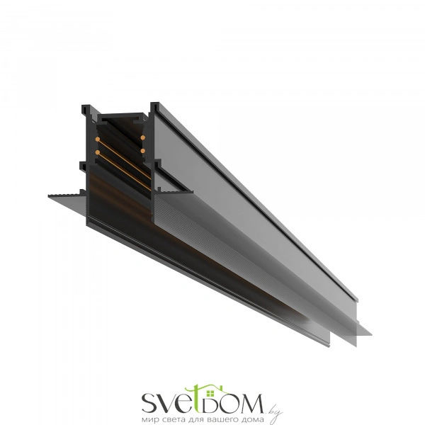 ST004.429.00 Шинопровод магнитный встраиваемый под ГКЛ 10мм ST-Luce Черный Длина 2 000мм SKYLINE 48