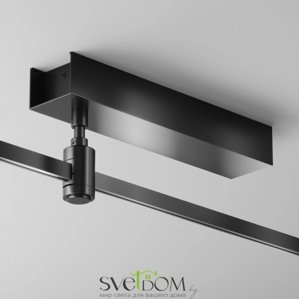 Основание потолочное Short для блока питания с вводом питания Flarity черный TRA156C-BB1-B