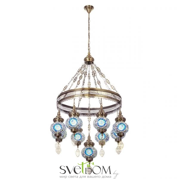 CITILUX CL419186 Каир Мозаика Синяя Люстра