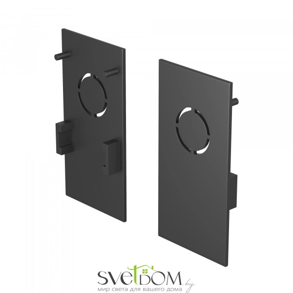 Заглушка торцевая 2 шт. Exility накладной черный TRA034EC-41B