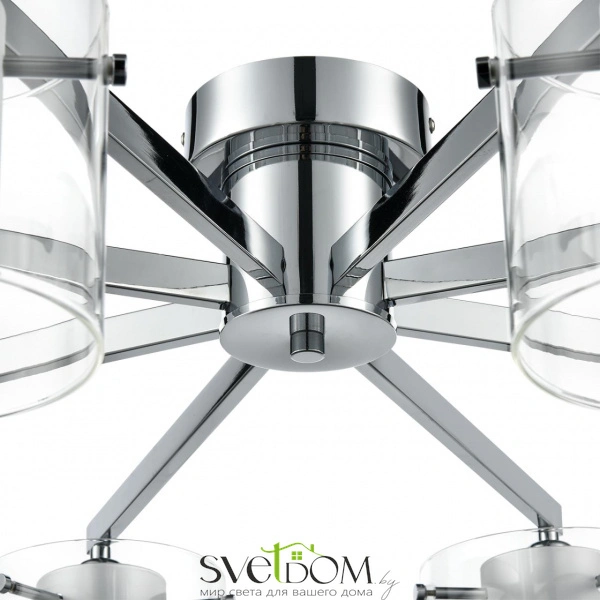 8261/8C MODERNI LN26 135 металл/стекло, хром/прозрачный Люстра потолочная E14 8*40W 220V VERDI