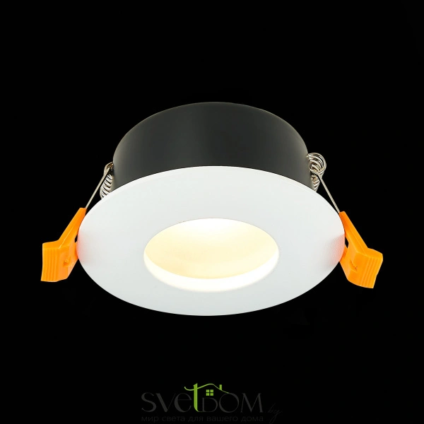 ST213.508.01 Св-к встр. Белый GU10 1*50W  IP44 D84xH50 220V Без ламп Встраиваемые светильники