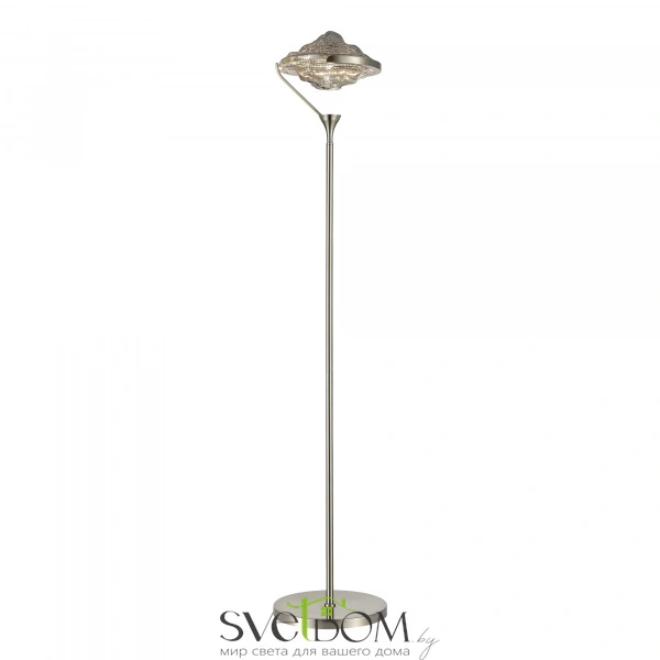 SL6115.105.01 Торшер ST-Luce Никель/Дымчато-Серый LED 1*19W 3000K AMARA
