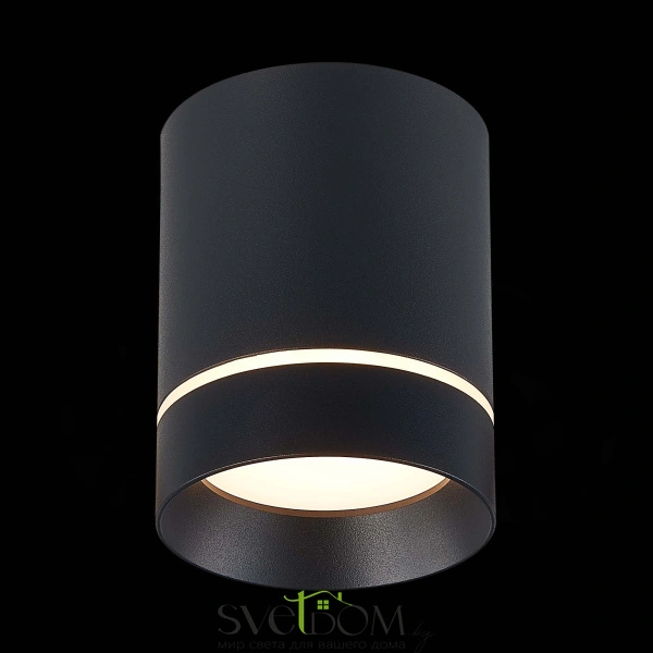 ST115.432.12 Светильник потолочный Черный LED 1*12W 3000K 840Lm Ra>90 120° IP20 D79xH100 170-240V Накладные светильники