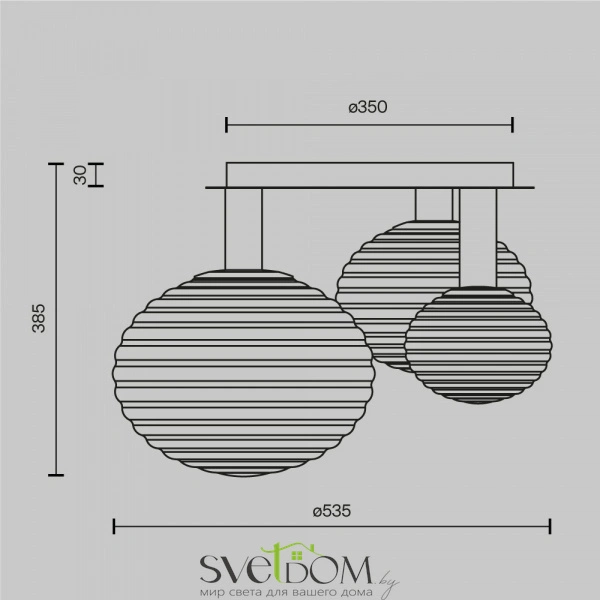 Потолочный светильник Maytoni MOD268CL-03B