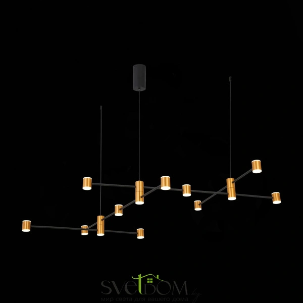 SL1596.423.22 Светильник подвесной ST-Luce Золотистый, Черный/Белый LED 22*3W 3000K ANICHITA