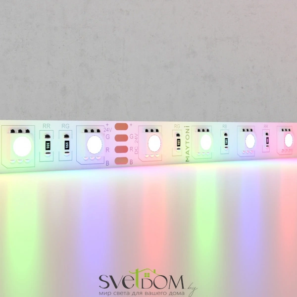 Светодиодная лента 24В 5050 14,4Вт/м RGB 5м IP20 10174