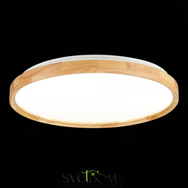 SLE201382-01 Светильник потолочный Светлое дерево/Белый LED 1*40W 3000K/4000K/6000K DELIA