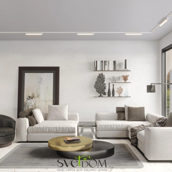 359794 PORT NT25 236 белый Светильник однофазный двухжильный трековый с переключ. цв. температуры IP20 LED 24W 180-265V 2700К/3200К/4000К ITER