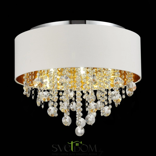 SL1350.502.06 Светильник потолочный ST-Luce Хром/Белый, Золотистый, Прозрачный E14 6*40W LACCHIA
