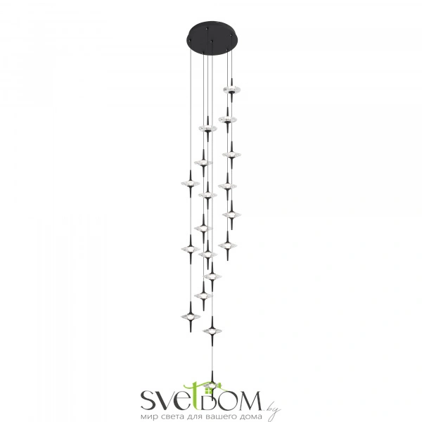 SL6231.403.18 Светильник подвесной ST-Luce Черный/Прозрачный LED 18*5W 4000K ZENITH