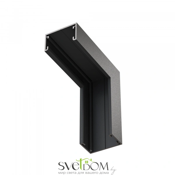 Коннектор угловой внутренний, накладной Basity, черный TRA172ICL-11B