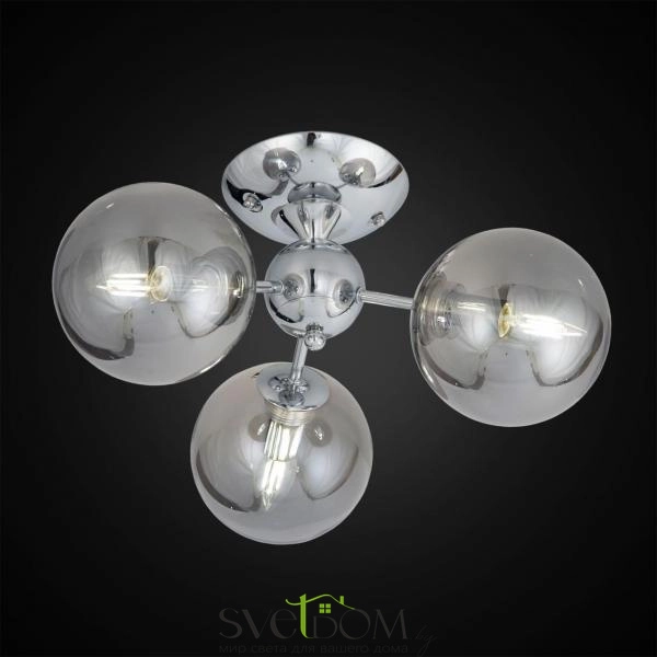 CITILUX CL102130 Томми Хром+Дымч. Св-к Люстра