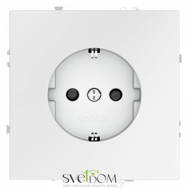 Розетки электрические с заземлением и шторками  Voltum S70 VLS040202 