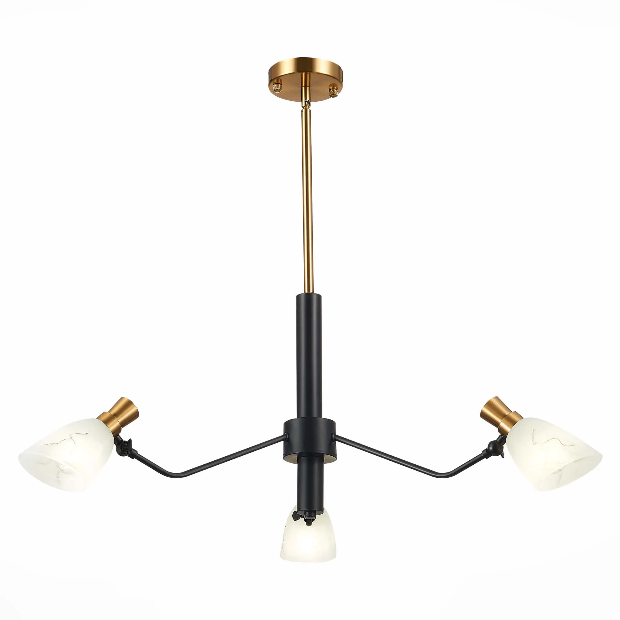 SLE205403-03 Светильник подвесной Черный, Латунь/Белый E14 3*60W LITA