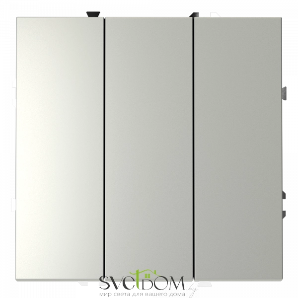 Выключатель трехклавишный Voltum S70 VLS030105  VLS030105 Voltum