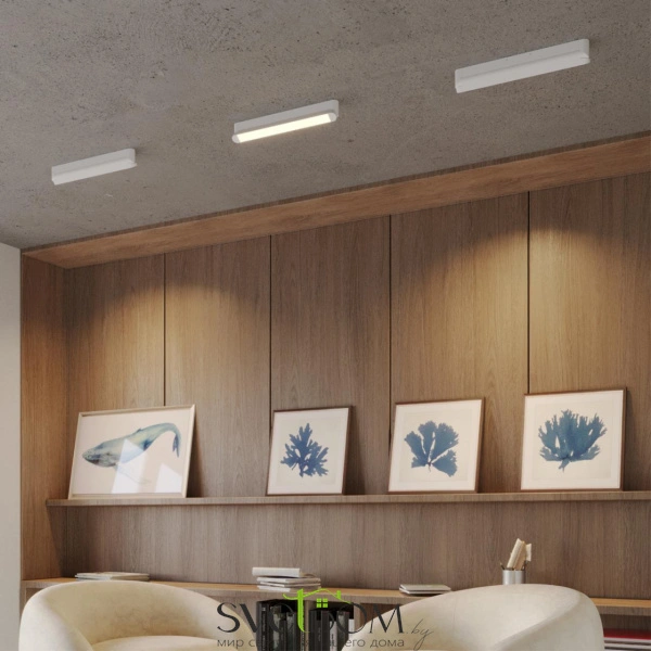 359802 OVER NT25 400 белый Светильник накладной с перекл. цв. температуры IP20 LED 24W 180-265V 2700К/3200К/4000К ITER