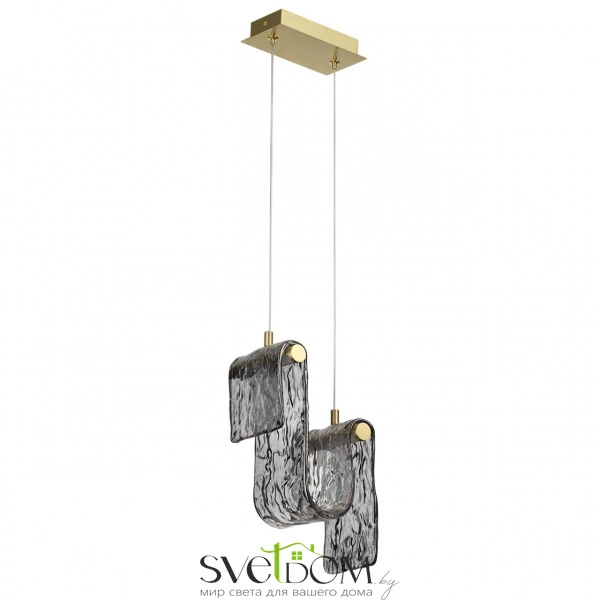 5106/11L L-VISION ODL26 549 брашинг/дымчатый металл/стекло Подвес LED x 11W 4000K FLOW