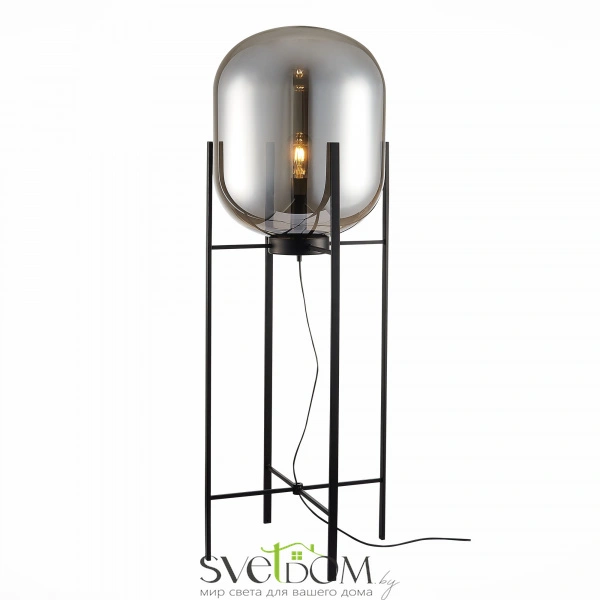 SL1050.725.01 Торшер ST-Luce Черный/Дымчатый E27 1*40W (из 2-х коробок) BURASCA