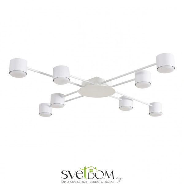 8305/8C COMFI LN26 238 белый, металл/акрил Светильник потолочный GX53 LED 8*7W 220V BENUA