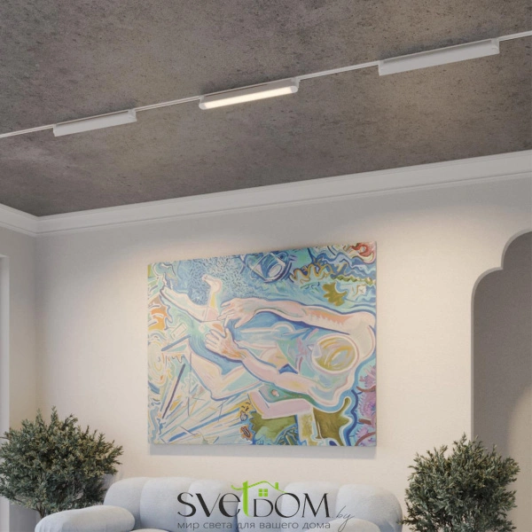 359798 PORT NT25 264 белый Светильник однофазный трехжильный трековый с переключ. цв. температуры IP20 LED 24W 180-265V 2700К/3200К/4000К ITER