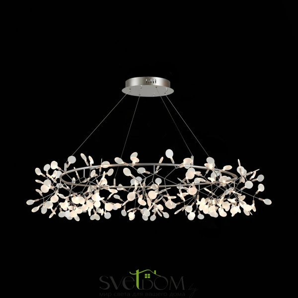 SL379.103.216 Люстра подвесная ST-Luce Серебристый/Белый LED 216*0,5W 3500K RAFINA