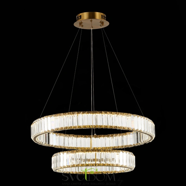 SL1622.303.02 Люстра подвесная ST-Luce Латунь/Прозрачный LED 1*70W 4000K TIVOLI