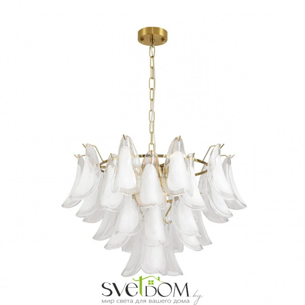 8385/9 NEOCLASSI LN26 141 золото/белый, металл/стекло Люстра E14 9*40W 220V PLUME