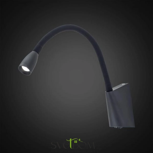 Citilux Декарт CL704341 LED Бра гибкое с выключателем Чёрное