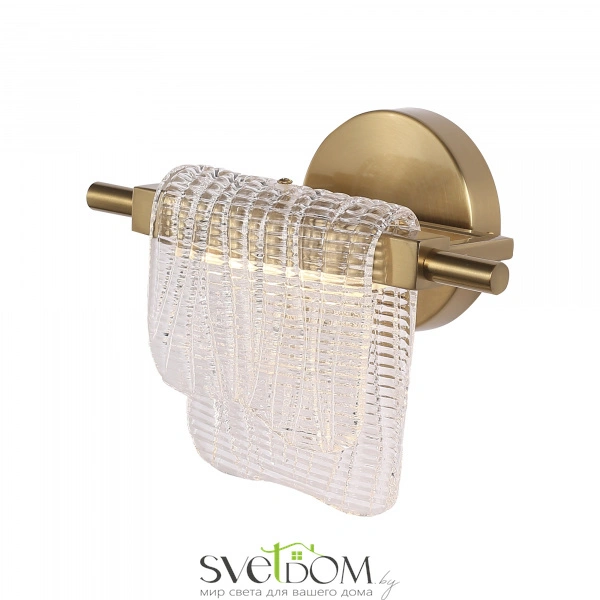 SL6021.201.06 Светильник настенный ST-Luce золотистый/прозрачный LED 1*6W 4000K VOILE