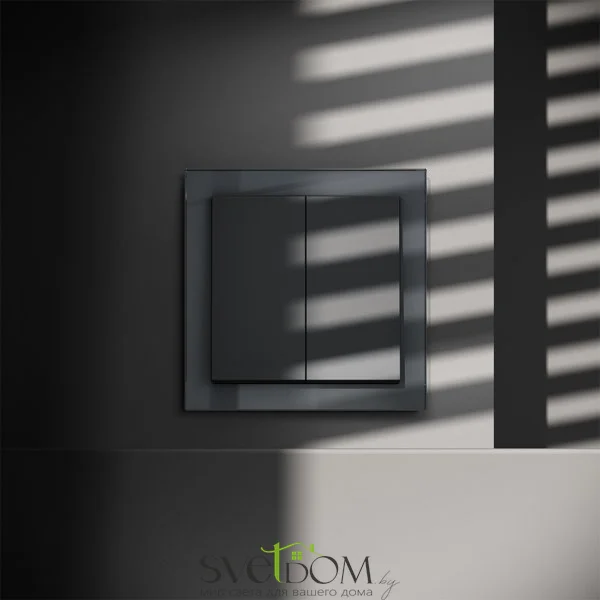 Выключатель двухклавишный Voltum S70 VLS020107  VLS020107 Voltum