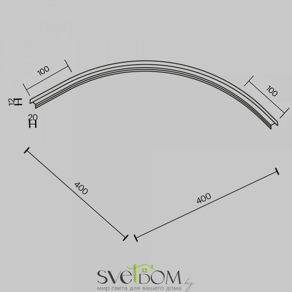 Коннектор радиусный R300 Basity, черный TRA172CL-R300-11B