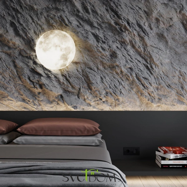 3084/DLN PALE SN 117 Светильник пластик/белый/серый LED 48Вт 3000/4000/6000К D380 IP43 CCT MOON