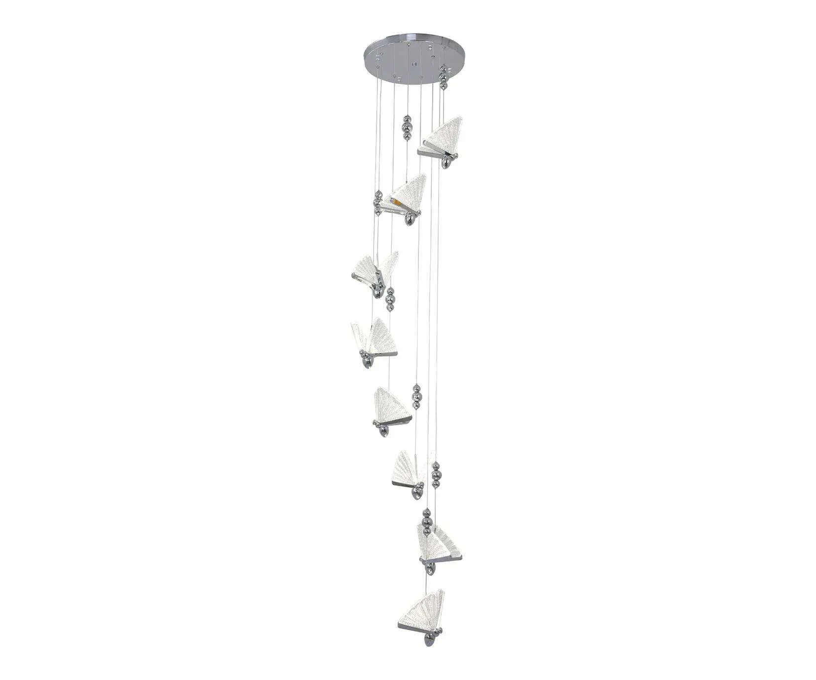 Kink Light 08444-8A,02 Подвес Баттерфляй хром Led 8*6W